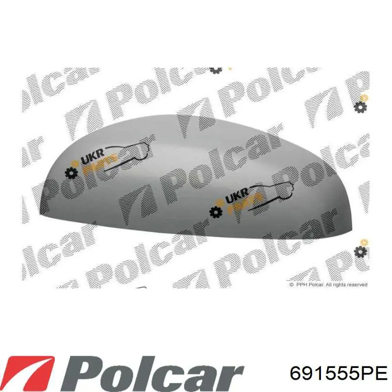 Правое боковое зеркало 691555PE Polcar