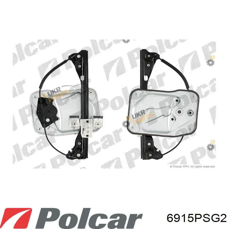 Механизм стеклоподъемника двери передней правой 6915PSG2 Polcar