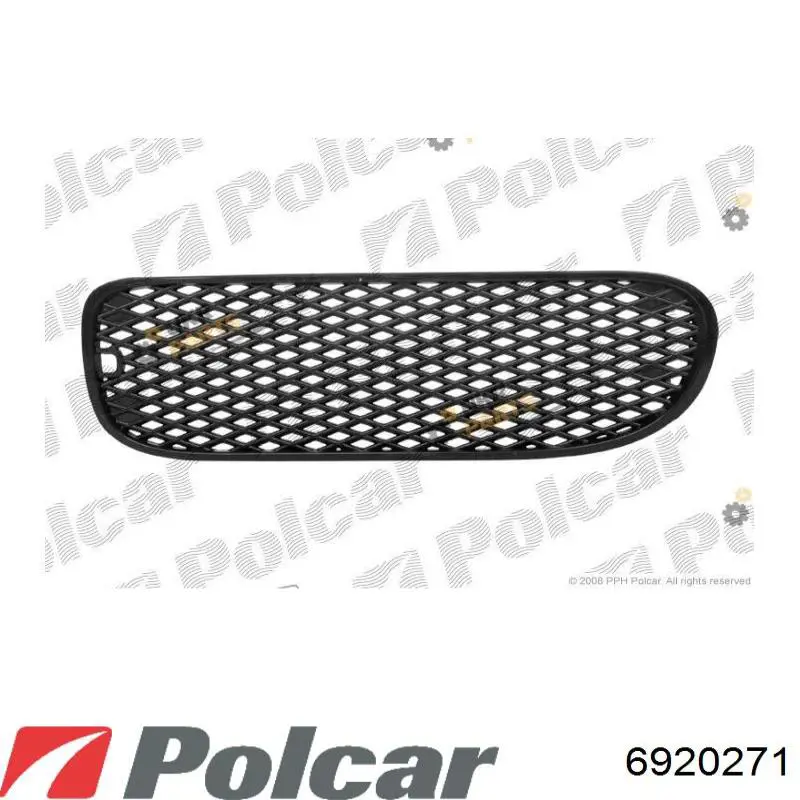 6920271 Polcar решетка бампера переднего левая