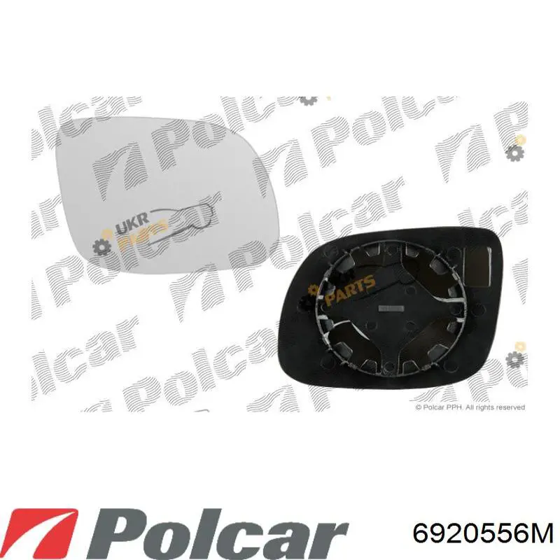 Зеркальный элемент водительского зеркала Polcar 6920514M цена, от 30.36 USD