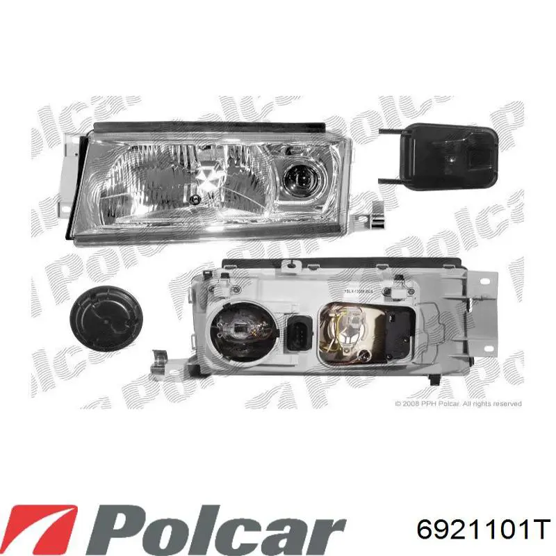 Фара правая 6921101T Polcar