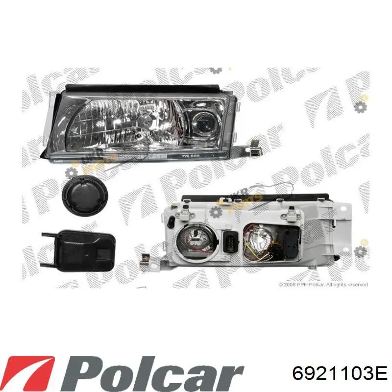 Фара правая 6921103E Polcar