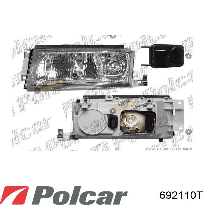 Фара правая 692110T Polcar