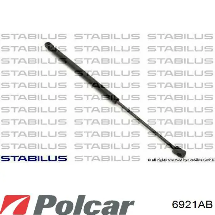 6921AB Polcar Амортизатор крышки багажника