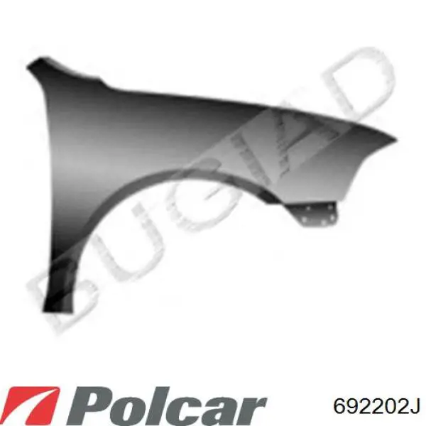 Боковая часть передняя правая Polcar 692202J цена, от 58.83 USD