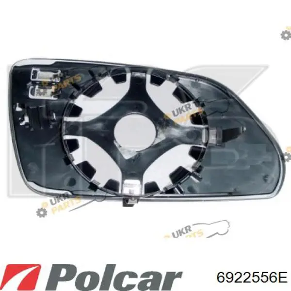 Стекло правого зеркала заднего вида 6922556E Polcar