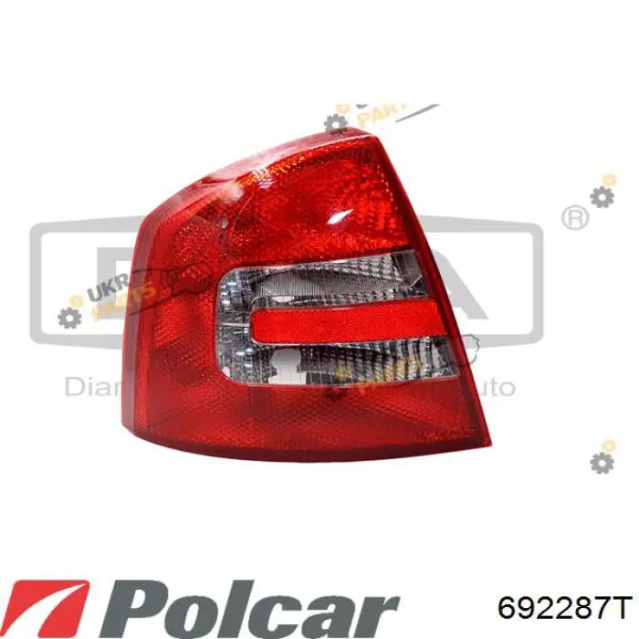 Фонарь задний левый 692287T Polcar