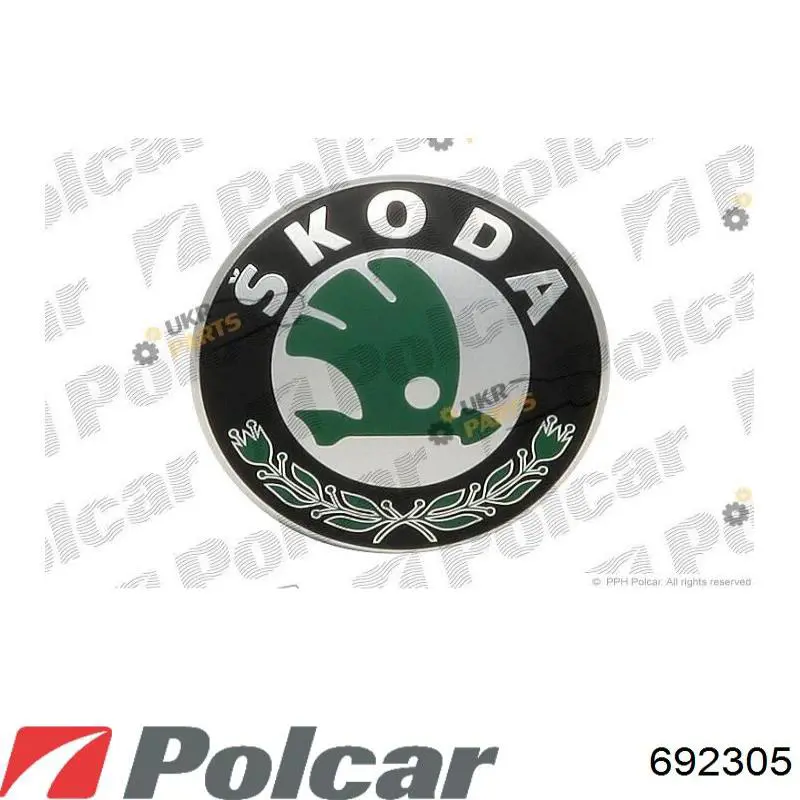 692305 Polcar placa sobreposta (carcaça de grelha do radiador)