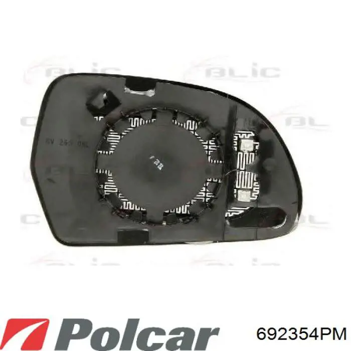 Зеркало заднего вида, левое Polcar 692354PM цена, от 17.33 USD