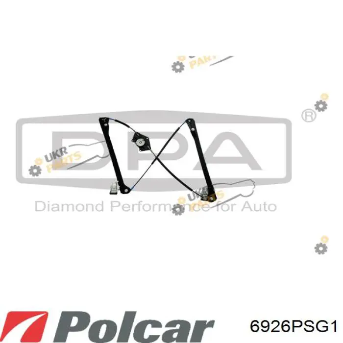 6926PSG1 Polcar механизм стеклоподъемника двери передней левой