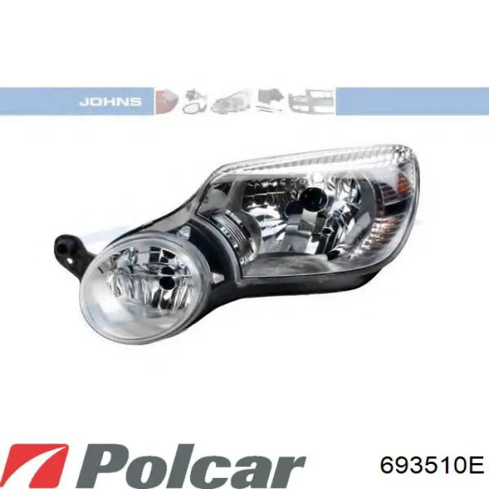 Правая блок фара Polcar 693510E цена, от 137.05 USD