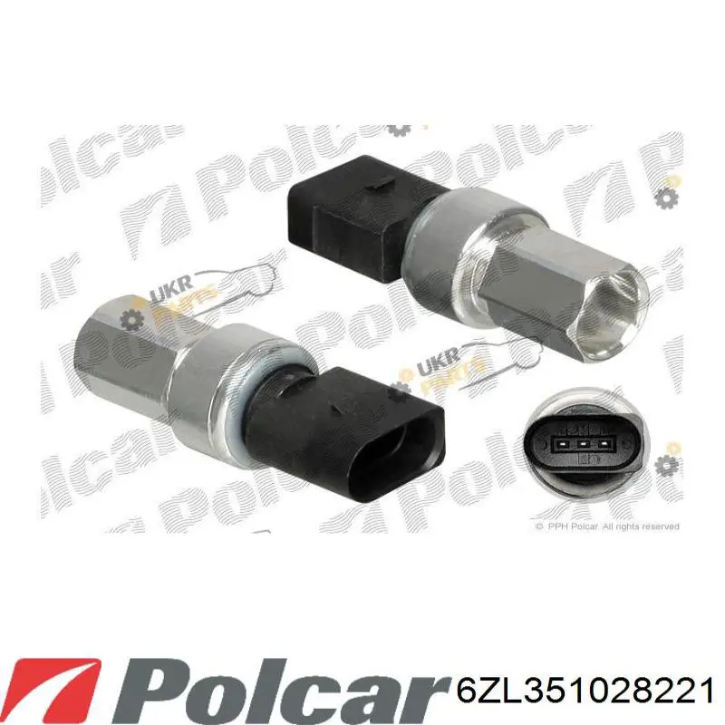 6ZL351028221 Polcar датчик абсолютного давления кондиционера