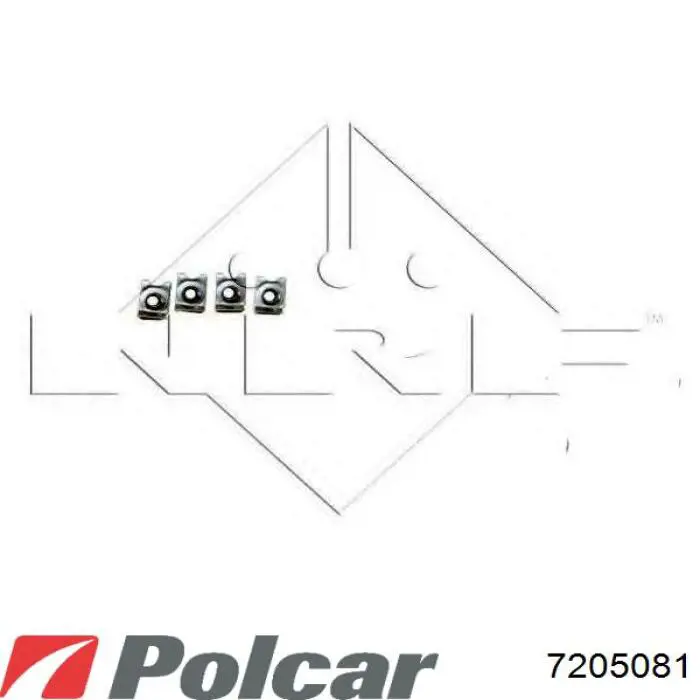 Купить 7205081 Polcar Радиатор водяной