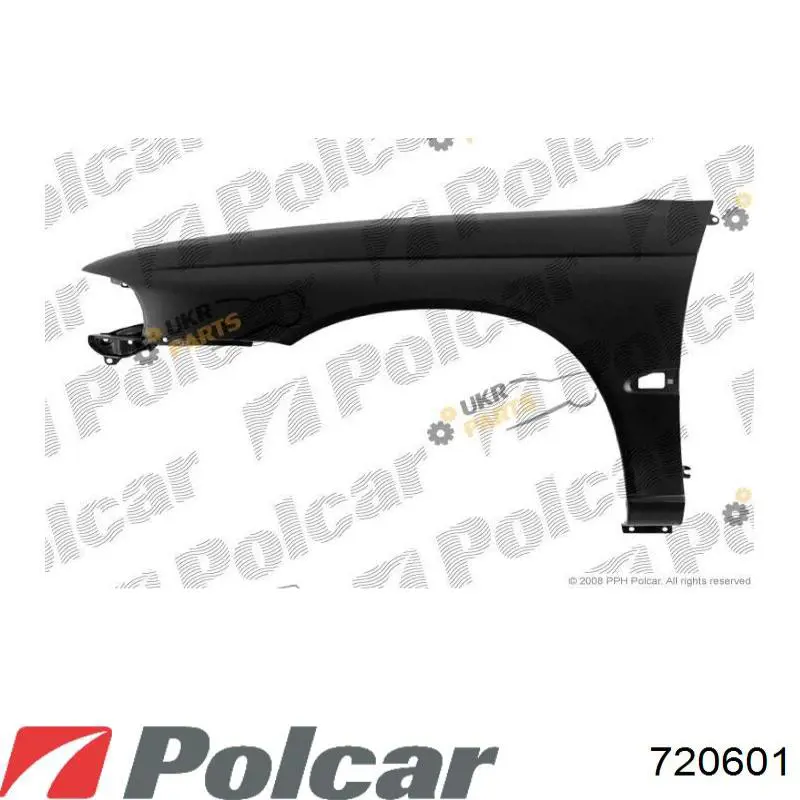 Крыло переднее левое Polcar 720601 цена, от 69.12 USD
