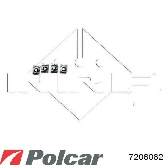 7206082 Polcar радиатор