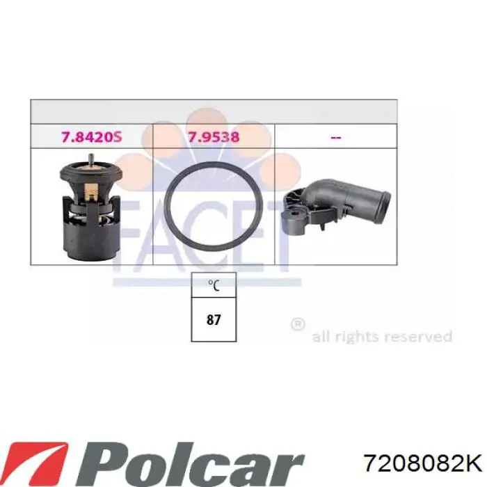 7208082K Polcar Радиатор основной