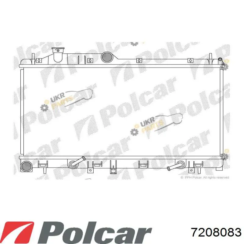 7208083 Polcar радиатор