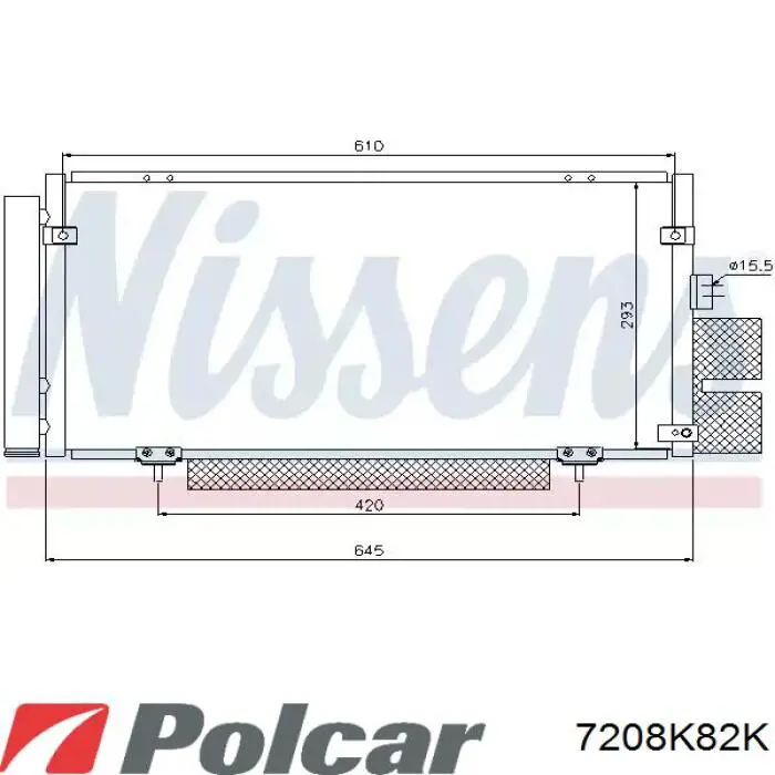 Радиатор кондиционера CCSSB000 NTY
