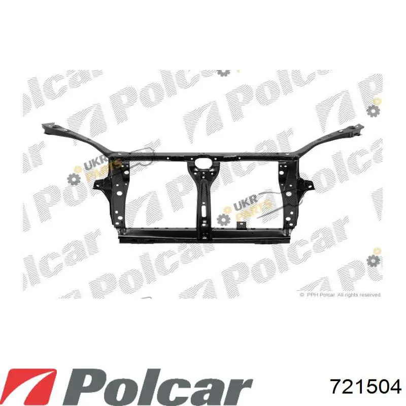 721504 Polcar суппорт радиатора верхний (монтажная панель крепления фар)