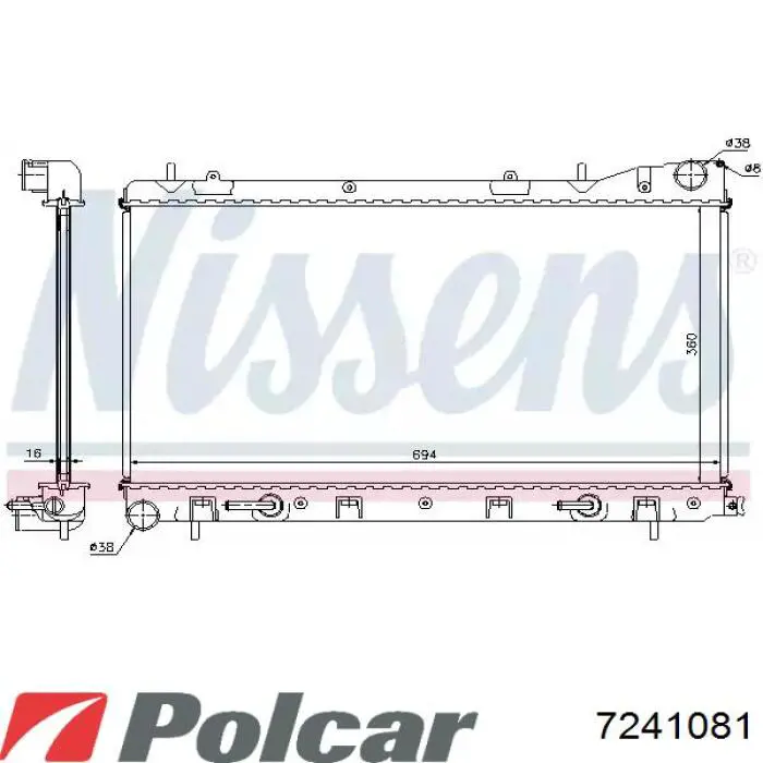 R12227 Sato Tech Радиатор основной