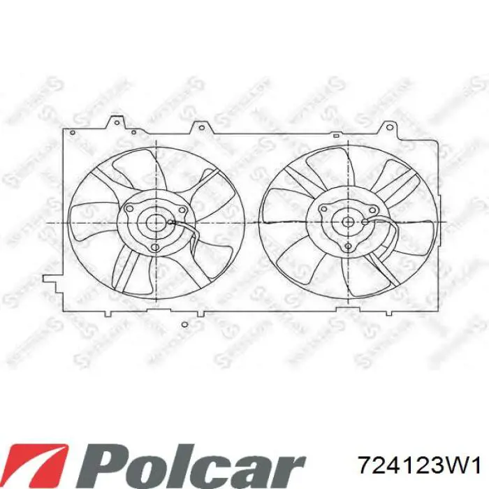Вентилятор (крыльчатка) радиатора охлаждения правый на Subaru Forester 