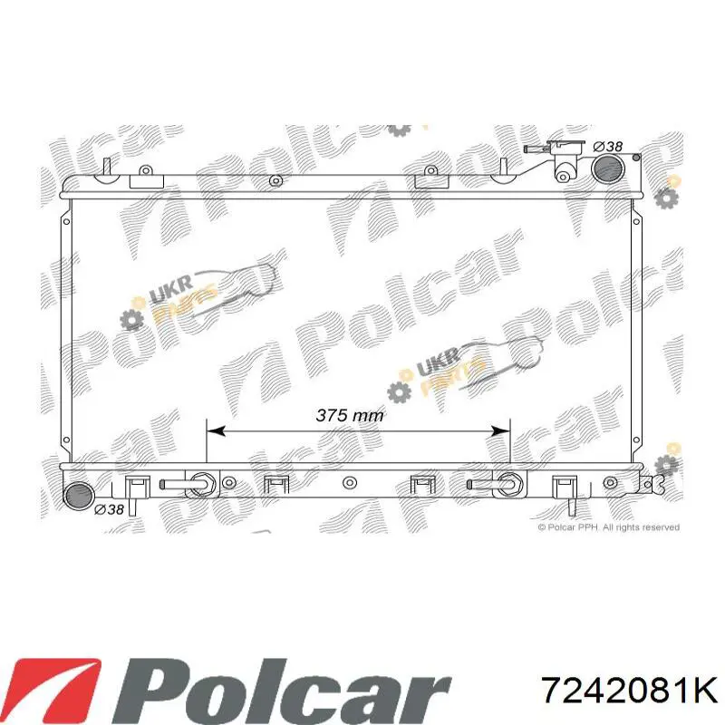 7242081K Polcar радиатор