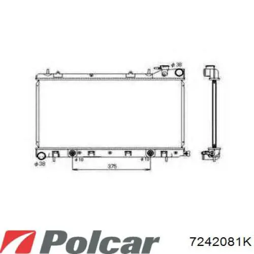 Радиатор 7241085 Polcar