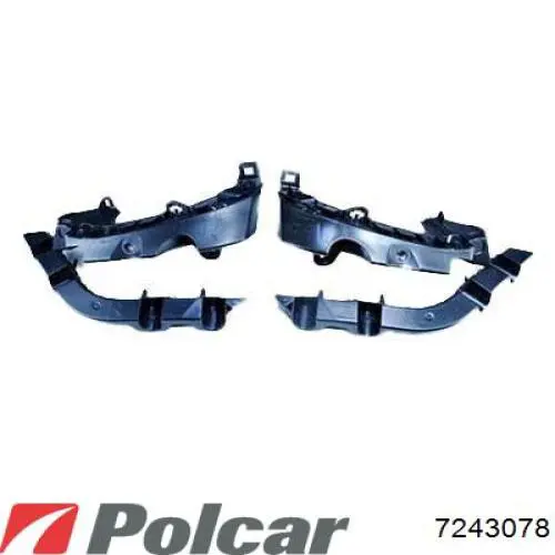 Кронштейн бампера переднего правый 7243078 Polcar