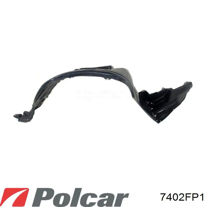 Guarda-barras direito do pára-lama dianteiro 7402FP1 Polcar