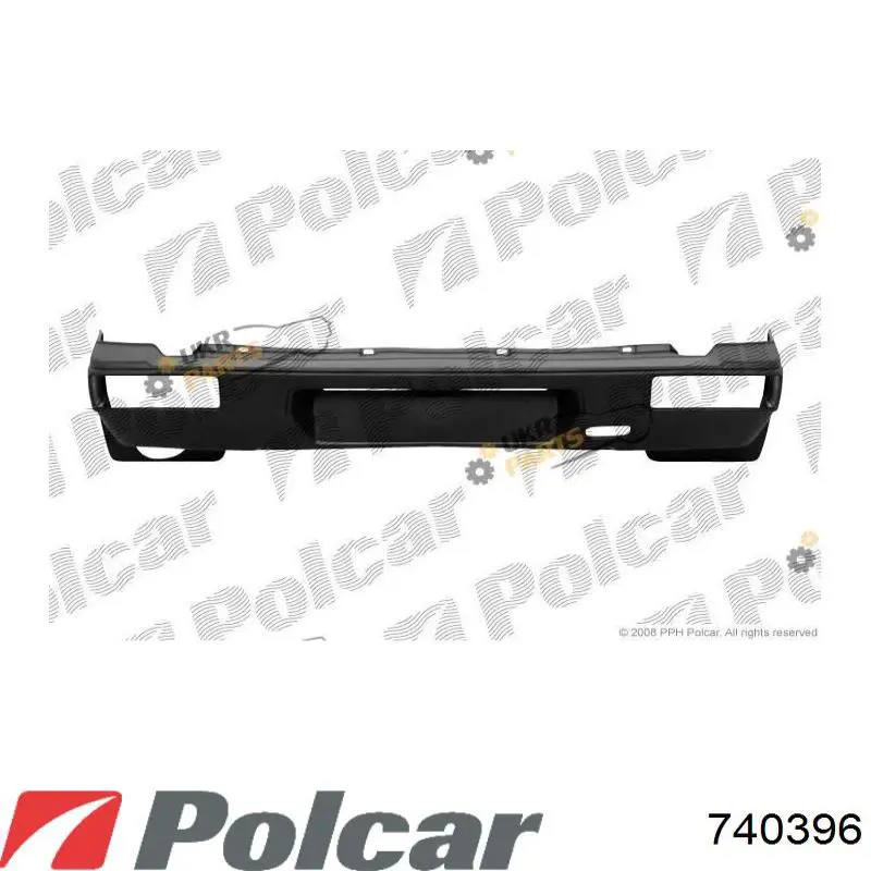 Задний бампер 740396 Polcar