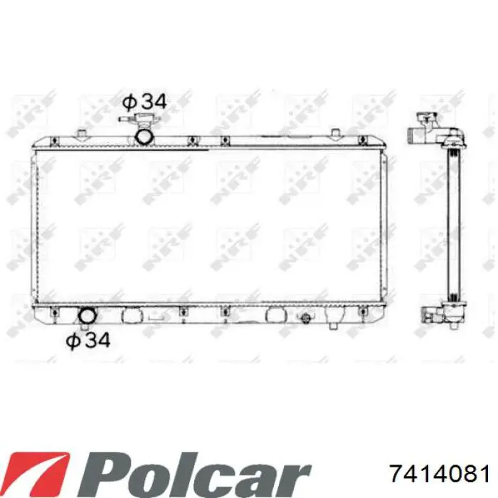 Радиатор 7414081 Polcar