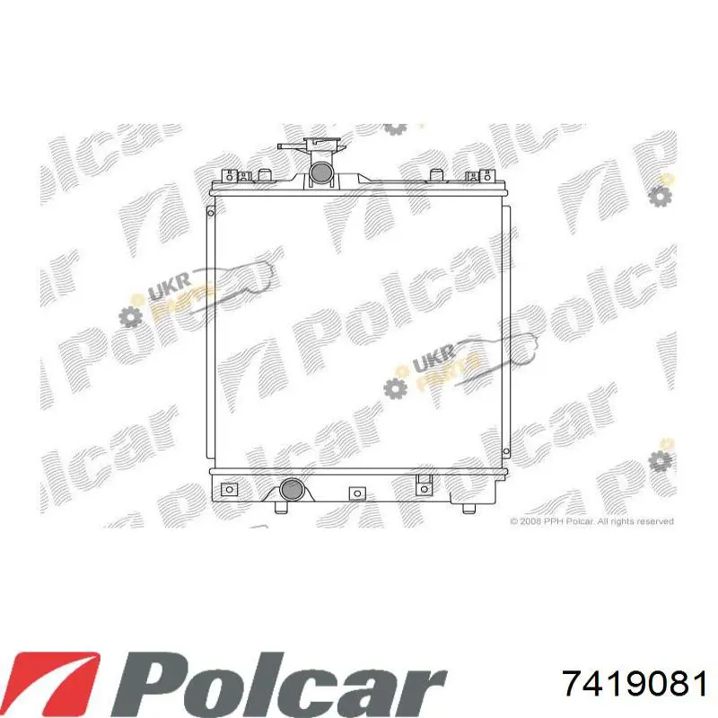 Радиатор 7419081 Polcar