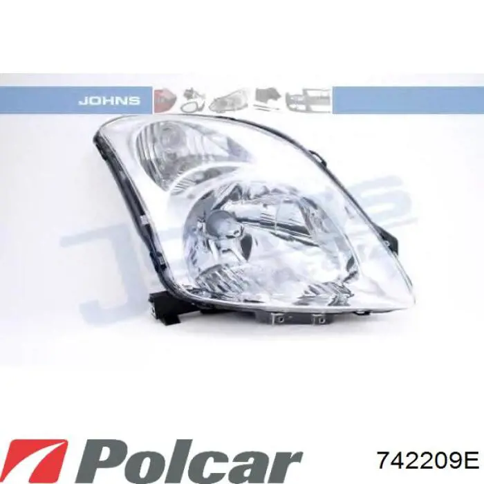 Купить 742209E Polcar Фара левая передняя