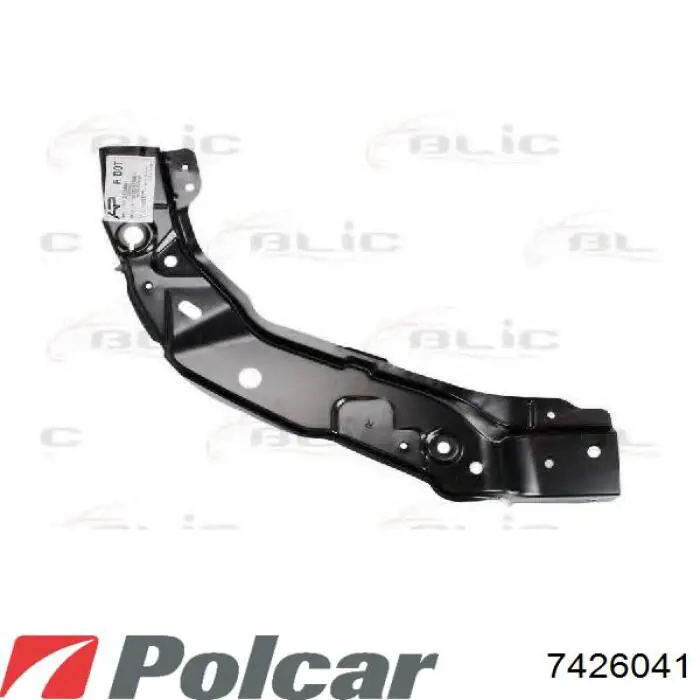 742604-1 Polcar суппорт радиатора верхний (монтажная панель крепления фар)