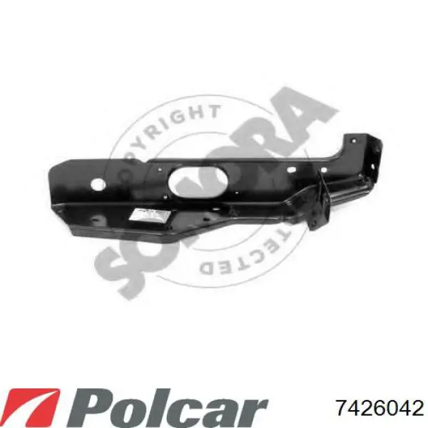 7426042 Polcar суппорт радиатора верхний (монтажная панель крепления фар)