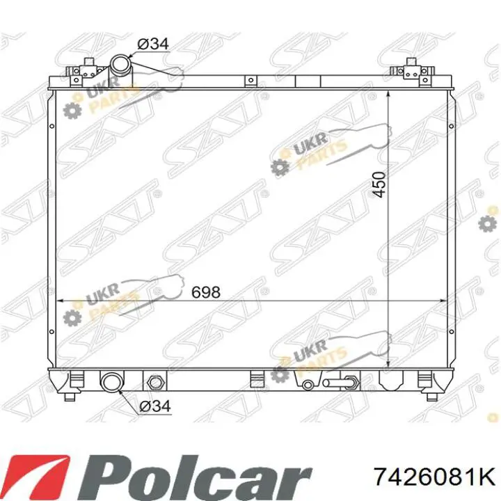 Радиатор охлаждения двигателя Suzuki 1770065J00000 цена, от 80.26 USD