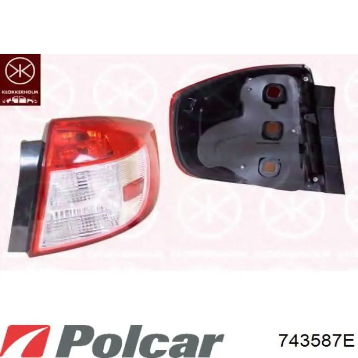 743587E Polcar Задний левый стоп
