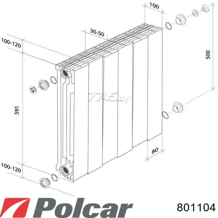 Панель передняя Polcar 801104 цена, от 187.05 USD