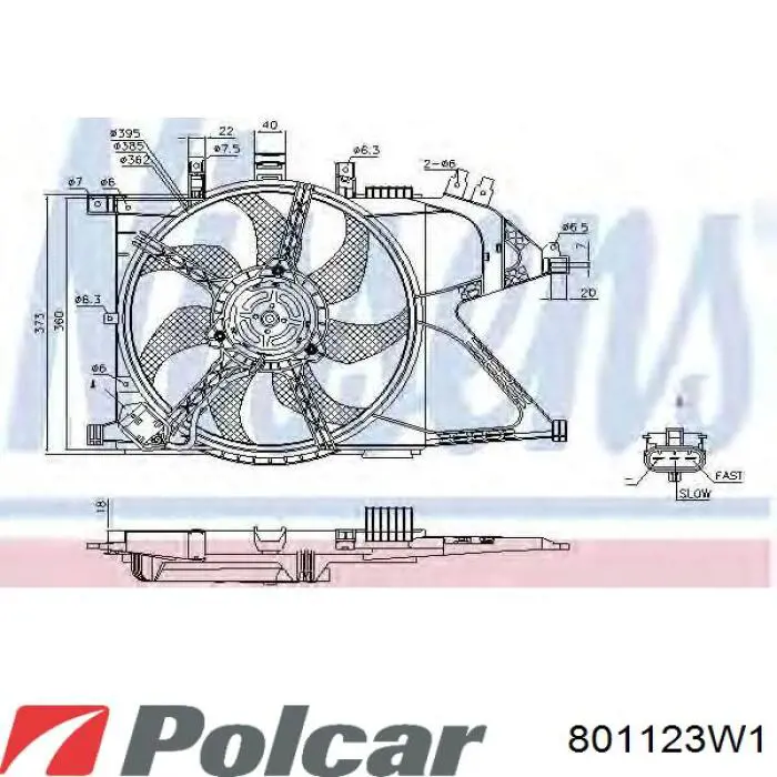 Купить 1636374340 Toyota Мотор вентилятора системы охлаждения