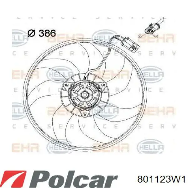 Мотор вентилятора системы охлаждения 1636374340 Toyota
