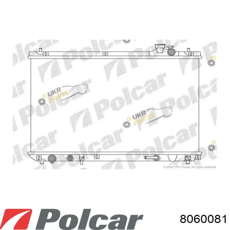 Радиатор 8060081 Polcar