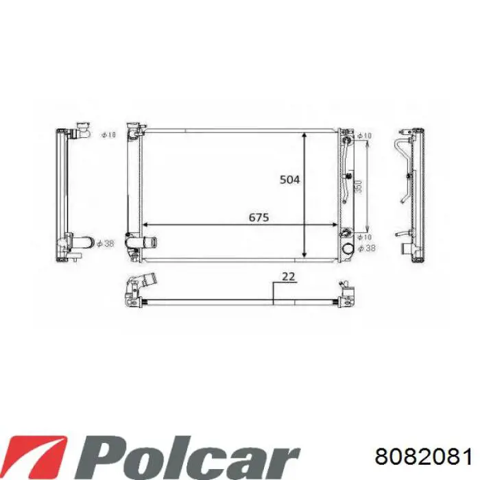 8082081 Polcar радиатор