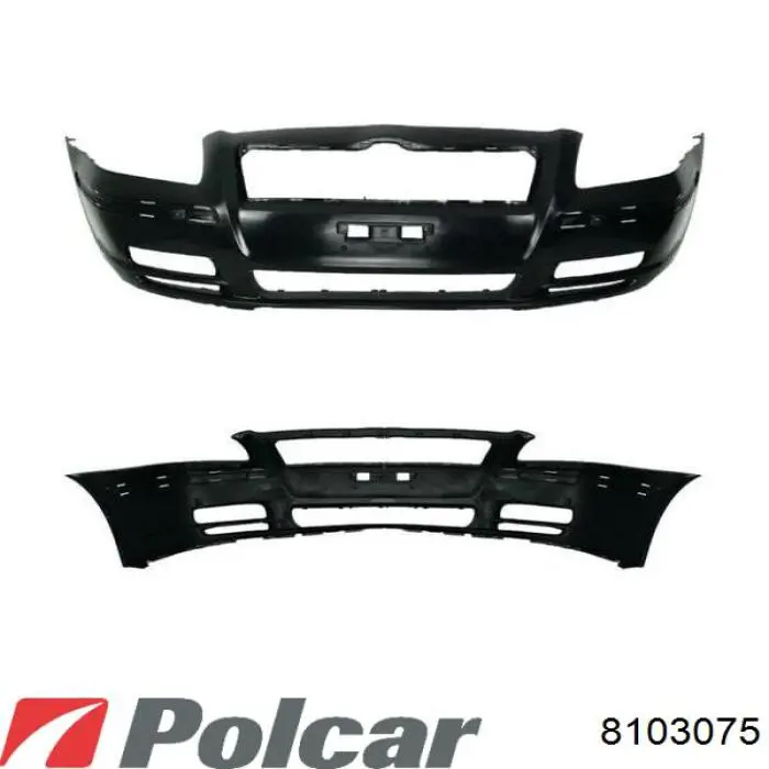 8103075 Polcar Бампер передний, нижняя часть