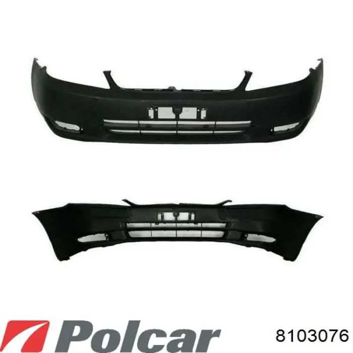 8103076 Polcar Бампер передний, нижняя часть