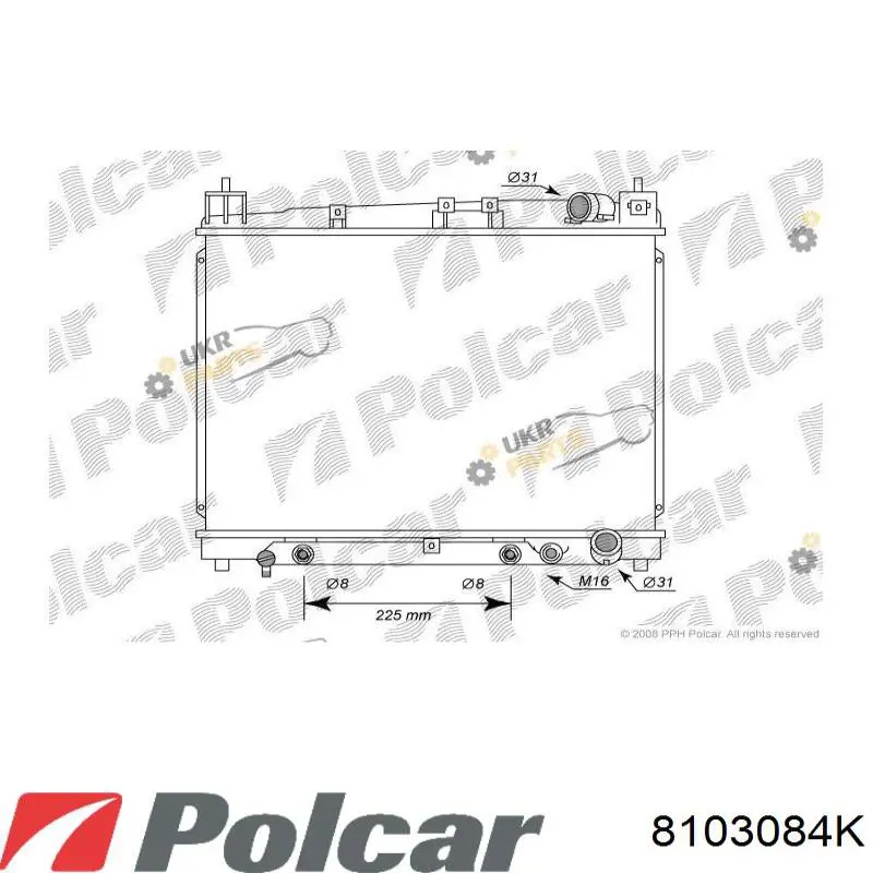 8103084K Polcar радиатор