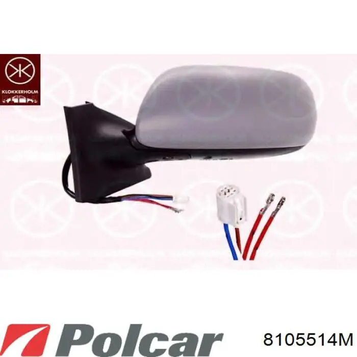 Левое боковое зеркало 879400D260 Toyota