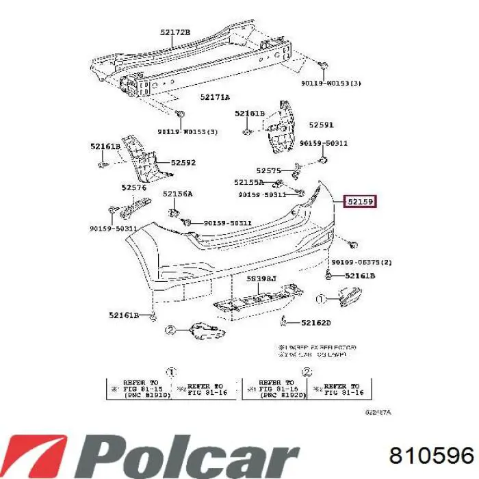 Бампер задний FPS FP8115950 цена, от 47.48 USD