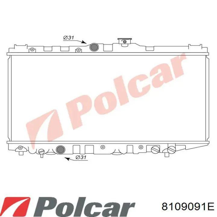 Левая фара 8109091E Polcar