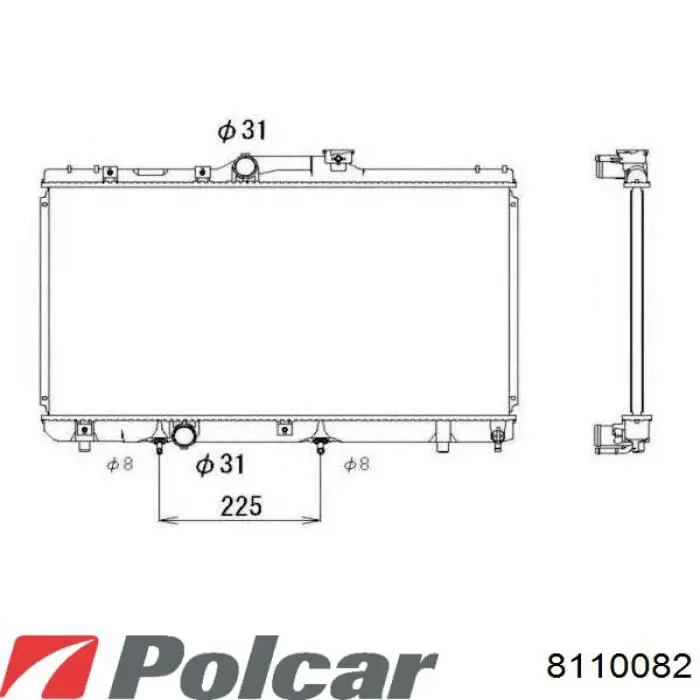 811008-2 Polcar радиатор