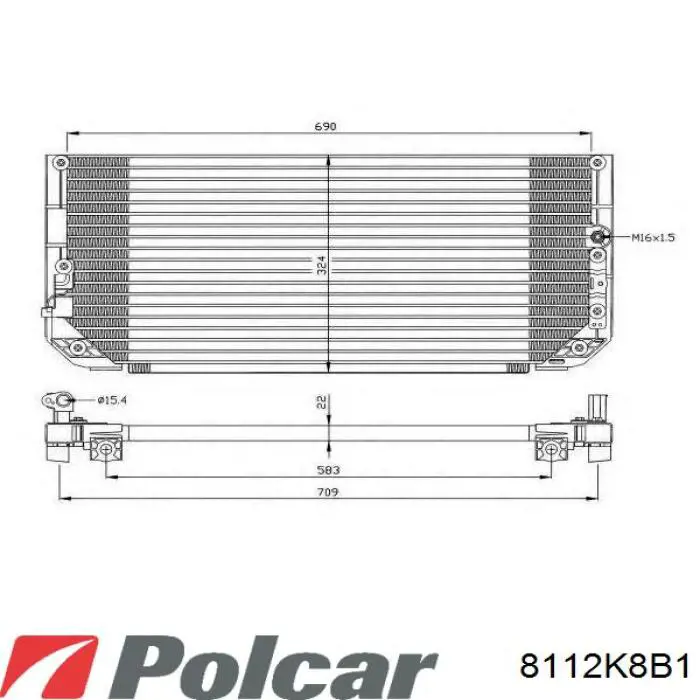 Конденсатор кондиционера FPS FP70K448 цена, от 82.18 USD